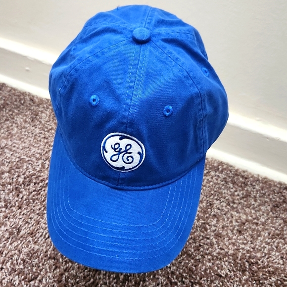 GE Adult Size Blue Hat Cap Embroidery Genera - Picture 1 of 4